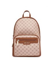Nine West Plecak CEO-OLIVIA-I-B24334 Brązowy. Brązowe plecaki damskie Nine West, bez wzorów, z materiału. Za 249.99 zł.