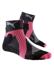 X-Bionic Skarpety "Run Triple Helix" w kolorze czarno-różowym do biegania rozmiar: 35-38. Czarne skarpetki męskie X BIONIC, bez wzorów. Za 63.95 zł.