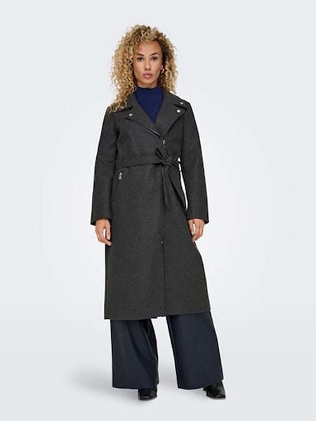 ONLY Płaszcz przejściowy w kolorze antracytowym rozmiar: M. Czarne płaszcze damskie Only, m, bez wzorów, z tkaniny. Za 100.04 zł.