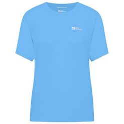 Koszulka trekkingowa damska Jack Wolfskin Vonnan. Niebieskie bluzki damskie Jack Wolfskin, bez wzorów, sportowe, bez kołnierzyka, bez ramiączek. Za 119.99 zł.