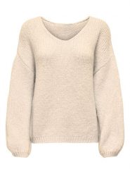 JDY Sweter w kolorze beżowym rozmiar: M. Brązowe swetry klasyczne damskie JDY, m, bez kołnierzyka. Za 129.95 zł.