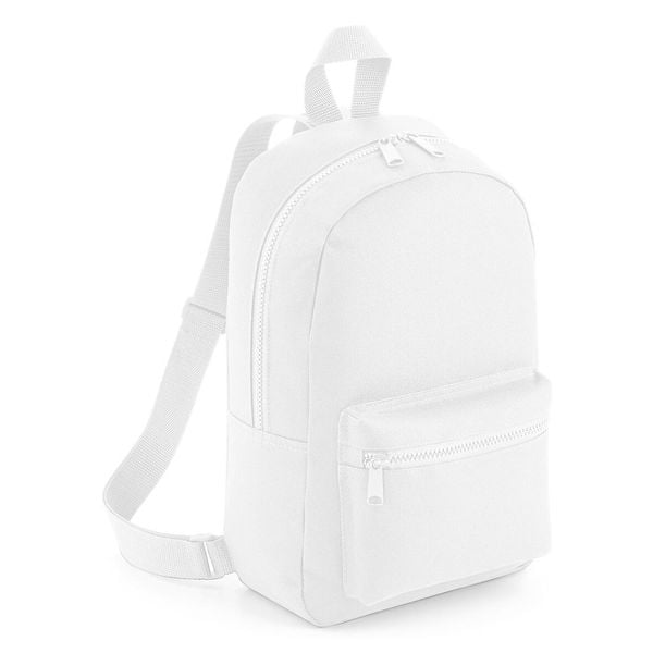 Plecak damski Bag Base Essential Fashion. Białe plecaki damskie BAGBASE, bez wzorów, z materiału, klasyczne. Za 64.05 zł.