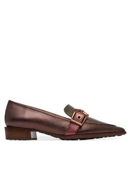 Hispanitas Półbuty CHI254262 Brązowy. Brązowe półbuty damskie Hispanitas, bez wzorów, ze skóry, bez obcasa, na płaskiej podeszwie. Za 459.99 zł.