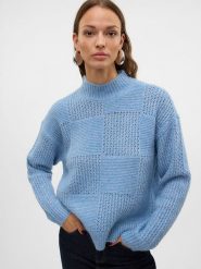 Vero Moda Sweter w kolorze błękitnym rozmiar: S. Niebieskie golfy damskie Vero Moda, s, bez wzorów, bez ramiączek. Za 103.45 zł.