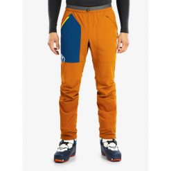 Spodnie skiturowe męskie Ortovox Berrino Pants. Brązowe spodnie materiałowe męskie ORTOVOX, bez wzorów, sportowe. Za 807.99 zł.
