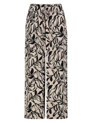 Eight2Nine Spodnie w kolorze beżowo-czarnym rozmiar: S. Brązowe spodnie materiałowe damskie Eight2Nine, bez wzorów, z materiału. Za 60.73 zł.