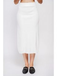 William de Faye Spódnica w kolorze białym rozmiar: 42. Białe spódniczki damskie William De Faye, bez wzorów, ze splotem, klasyczne, z podwyższonym stanem, midi, proste. Za 113.99 zł.