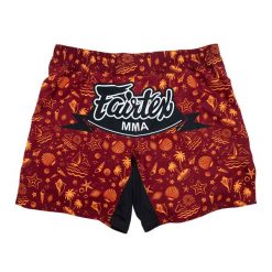 Spodenki treningowe Fairtex MMA Fightshort Breeze. Czerwone szorty damskie FAIRTEX, bez wzorów, sportowe. Za 289.99 zł.
