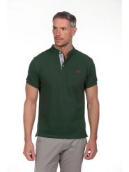 The Time of Bocha Koszulka polo w kolorze zielonym rozmiar: M. Zielone koszulki polo męskie The Time of Bocha, m, bez wzorów, z bawełny, bez ramiączek. Za 104.99 zł.