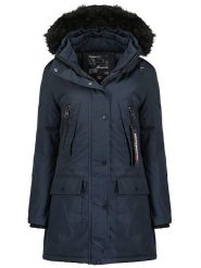 Geographical Norway Parka "Corta" w kolorze granatowym rozmiar: M. Niebieskie parki damskie Geographical Norway, m, bez wzorów. Za 281.10 zł.
