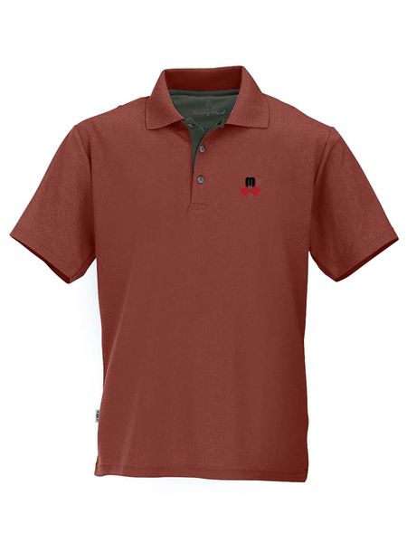 Maul Sport Koszulka funkcyjna polo w kolorze bordowym rozmiar: 48. Czerwone koszulki polo męskie Maul Sport, bez wzorów, z materiału, bez ramiączek. Za 79.96 zł.