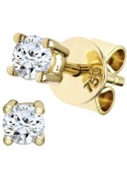 Revoni Złote kolczyki-wkrętki z diamentami rozmiar: onesize. Żółte kolczyki damskie Revoni, z diamentem, złote. Za 1,935.99 zł.