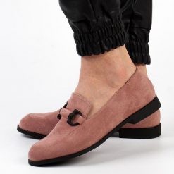 Różowe zamszowe loafersy, mokasyny damskie La.Fi 015dp-su. Czerwone mokasyny damskie La.Fi, z zamszu. Za 159.00 zł.