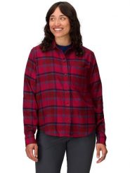 Marmot Flanelowa koszula funkcyjna "Stonepeak" w kolorze jagodowo-niebieskim rozmiar: S. Czerwone koszule damskie Marmot, s, bez wzorów, z materiału, sportowe, bez kołnierzyka, bez ramiączek. Za 130.99 zł.