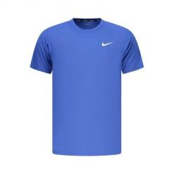 Koszulka sportowa męska Nike nessa586bl494xl. Niebieskie t-shirty sportowe męskie Nike, l, z materiału, bez ramiączek, na fitness i siłownię. Za 268.00 zł.
