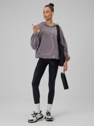 4F Legginsy do jogi szybkoschnące damskie - czarne XL. Czarne legginsy sportowe damskie 4f, l, bez wzorów, z materiału, z podwyższonym stanem, na jogę i pilates. Za 149.99 zł.