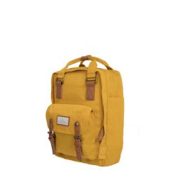 Plecak na laptopa Doughnut Macaroon - mustard. Żółte plecaki damskie Doughnut, bez wzorów. Za 314.99 zł.