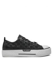 KARL LAGERFELD Trampki KL50424 Czarny. Czarne trampki i tenisówki męskie Karl Lagerfeld, bez wzorów, z materiału, bez zapięcia. Za 469.99 zł.
