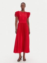 JOOP! Sukienka koktajlowa Dilia2 30100585 Czerwony Regular Fit. Czerwone sukienki damskie Joop!, bez wzorów, z syntetyku, wizytowe, bez kołnierzyka, bez ramiączek. Za 1,599.00 zł.