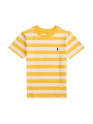 Polo Ralph Lauren T-Shirt 322A95726003 Żółty Regular Fit. Żółte t-shirty chłopięce Polo Ralph Lauren, bez wzorów, z bawełny, bez ramiączek. Za 219.99 zł.