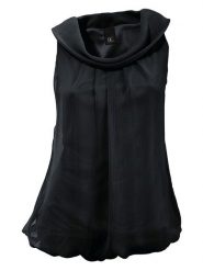 Heine Bluzka w kolorze czarnym rozmiar: 42. Czarne bluzki damskie Heine, bez wzorów, bez kołnierzyka, bez ramiączek. Za 61.17 zł.