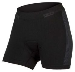 Damskie Bokserki z wkładką Endura Clickfast. Czarne bokserki i panty damskie ENDURA, l, bez wzorów, z dzianiny. Za 149.99 zł.