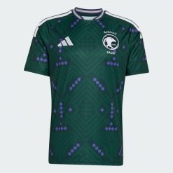 Koszulka domowa Arabia Saudyjska 26. Białe t-shirty sportowe męskie Adidas, bez ramiączek, do piłki nożnej, climacool (adidas). Za 439.00 zł.