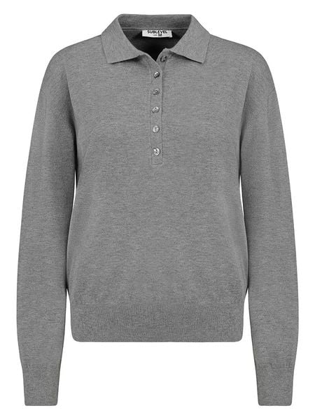 Sublevel Sweter w kolorze szarym rozmiar: XL. Szare swetry klasyczne damskie Sublevel, xl, bez kołnierzyka. Za 179.22 zł.
