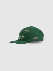4F Czapka z daszkiem strapback męska - zielona L/XL (60cm). Brązowe czapki męskie 4f, bez wzorów, z bawełny. Za 69.99 zł.