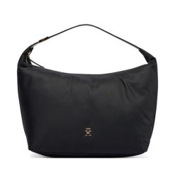 Torebka Tommy Hilfiger. Czarne torebki klasyczne damskie Tommy Hilfiger, bez wzorów, z nylonu, bez dodatków. Za 569.99 zł.