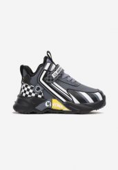 Szare Buty Sportowe na Rzep z Wstawkami i Wkładką ze Skóry Naturalnej Midiona. Szare botki dziewczęce Born2be, bez wzorów, ze skóry, bez ramiączek. Za 59.99 zł.