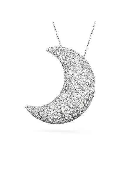 Swarovski Naszyjnik z zawieszką - dł. 75 cm rozmiar: onesize. Szare naszyjniki damskie Swarovski, metalowe. Za 437.17 zł.
