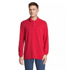 Koszulka polo z długim rękawem Sol's Pacific. Czerwone bluzki damskie SOL'S, s, bez wzorów, bez kołnierzyka, bez ramiączek. Za 140.00 zł.