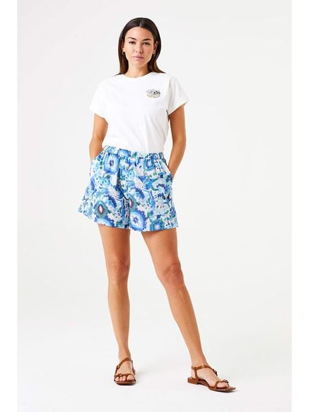 Garcia Koszulka w kolorze białym rozmiar: S. Białe bluzki damskie Garcia, s, bez wzorów, z bawełny, bez kołnierzyka, bez ramiączek. Za 56.99 zł.