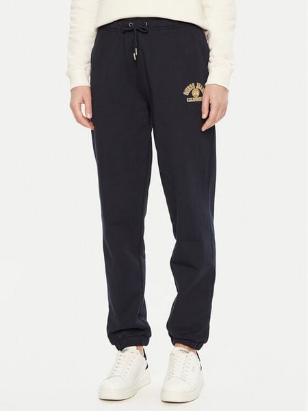 Guess Jeans Spodnie dresowe W5RB63 K68I4 Czarny Regular Fit. Czarne jeansy damskie Guess Jeans, m, z aplikacjami, z bawełny. Za 169.99 zł.