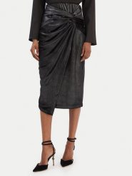 Rinascimento Spódnica midi CFC0126525003 Czarny Slim Fit. Czarne spódniczki damskie RINASCIMENTO, xs, bez wzorów, z syntetyku, midi. Za 289.99 zł.