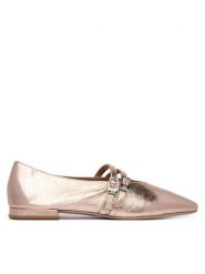 HÖGL Półbuty 1-100931 Złoty. Żółte półbuty damskie HÖGL, bez wzorów, ze skóry, bez obcasa, na płaskiej podeszwie. Za 849.99 zł.