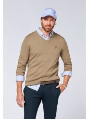 Polo Sylt Sweter w kolorze beżowym rozmiar: XXL. Brązowe swetry męskie Polo Sylt, xxl, bez wzorów, z bawełny, bez kołnierzyka. Za 91.56 zł.