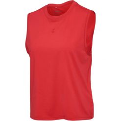 Damski tank top Hummel Prima. Czerwone topy sportowe damskie HUMMEL, xl, bez wzorów, ze skóry, bez ramiączek. Za 155.26 zł.