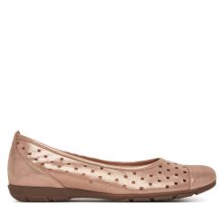 Baleriny Gabor. Żółte baleriny damskie Gabor, bez wzorów, bez obcasa. Za 389.99 zł.