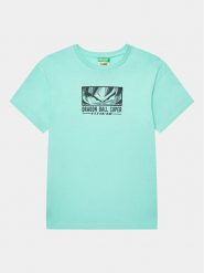 United Colors Of Benetton T-Shirt 3096C10ED Niebieski Regular Fit. Niebieskie t-shirty chłopięce United Colors Of Benetton, bez wzorów, z bawełny, bez ramiączek. Za 69.99 zł.