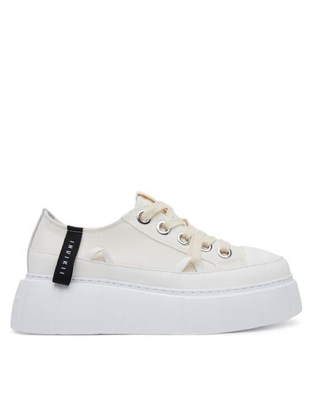 Inuikii Trampki Matilda Canvas Low 30102-025 Biały. Białe trampki i tenisówki damskie Inuikii, bez wzorów, z materiału. Za 659.99 zł.