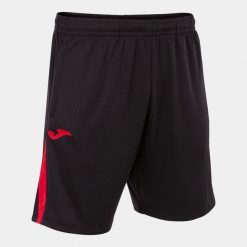 Szorty Joma Championship VII. Czarne szorty męskie Joma, z materiału, bez kołnierzyka. Za 76.58 zł.