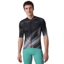 Męska koszulka rowerowa z krótkim rękawem Kolarstwo Siroko M2 NRC Black. Czarne t-shirty sportowe męskie SIROKO, na lato, m, z materiału, bez ramiączek, rowerowe. Za 211.00 zł.