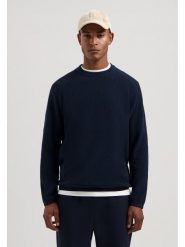 DSTREZZED Sweter w kolorze granatowym rozmiar: XL. Niebieskie swetry męskie DSTREZZED, xl, bez wzorów, ze splotem, bez kołnierzyka. Za 223.46 zł.