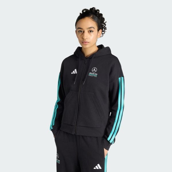 Bluza Z Kapturem Mercedes - Amg Petronas Formula 1 Team Dna Full Zip. Czarne bluzy z kapturem damskie Adidas, xs. Za 279.00 zł.