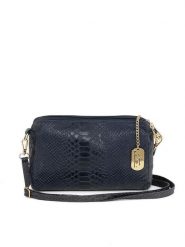 Anna Morellini Skórzana torebka "Luigina" w kolorze granatowym - 25 x 16 x 7 cm rozmiar: onesize. Niebieskie torebki klasyczne damskie Anna Morellini, bez wzorów, z materiału, bez dodatków. Za 173.99 zł.