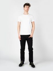 Diesel T-Shirt "T-Rubin" | 00SASJ-0AAXJ- | Mężczyzna | Biały. Białe t-shirty męskie Diesel, m, bez wzorów, z bawełny, bez kołnierzyka. W wyprzedaży za 119.00 zł.