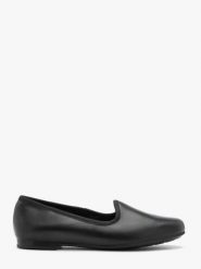 Czarne minimalistyczne mokasyny. Czarne mokasyny damskie Ryłko, ze skóry. Za 329.99 zł.