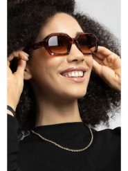 Lucky Bees Damskie okulary przeciwsłoneczne w kolorze jasnobrązowym rozmiar: onesize. Brązowe okulary przeciwsłoneczne damskie Lucky Bees. Za 51.95 zł.